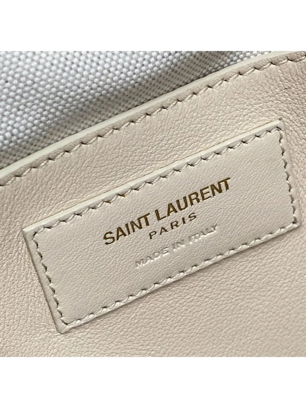 Saint Laurent Paris Handbag Baby Downtown Cabas Ivory Leather